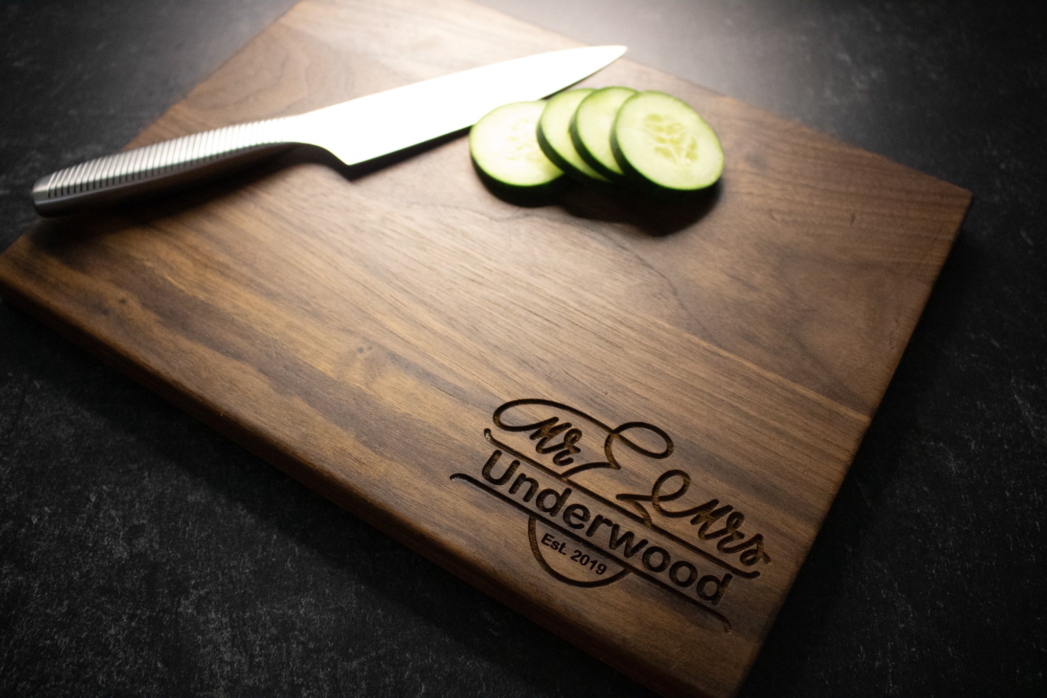 NFL New Orleans Saints Personalized Maple Cutting Board 12x17