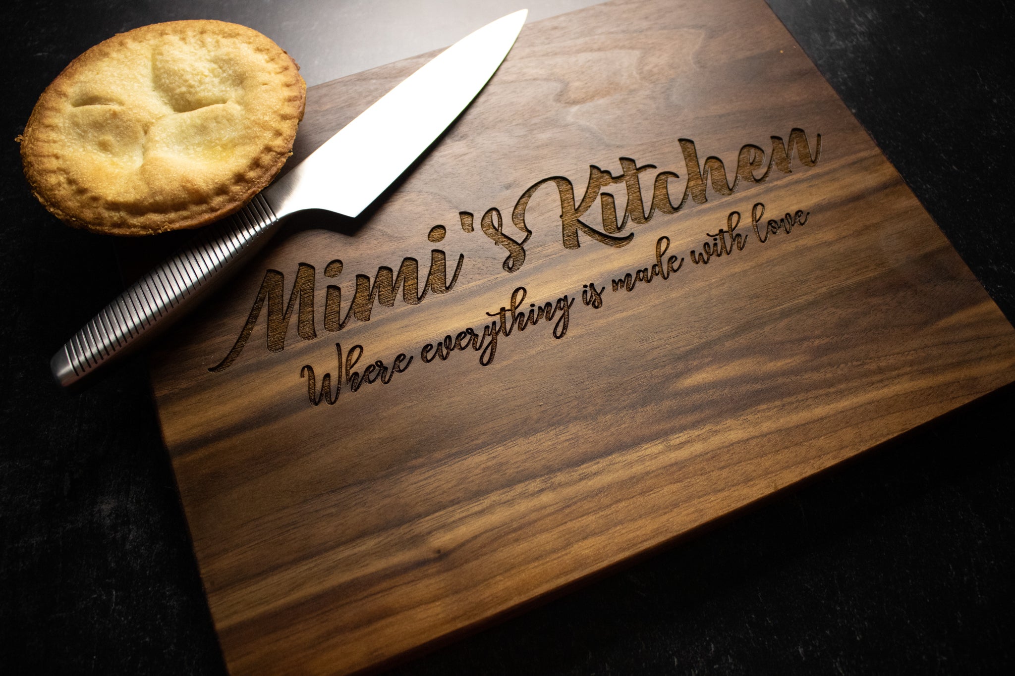 Engraved Made With Love In Nana's Kitchen Cutting Board