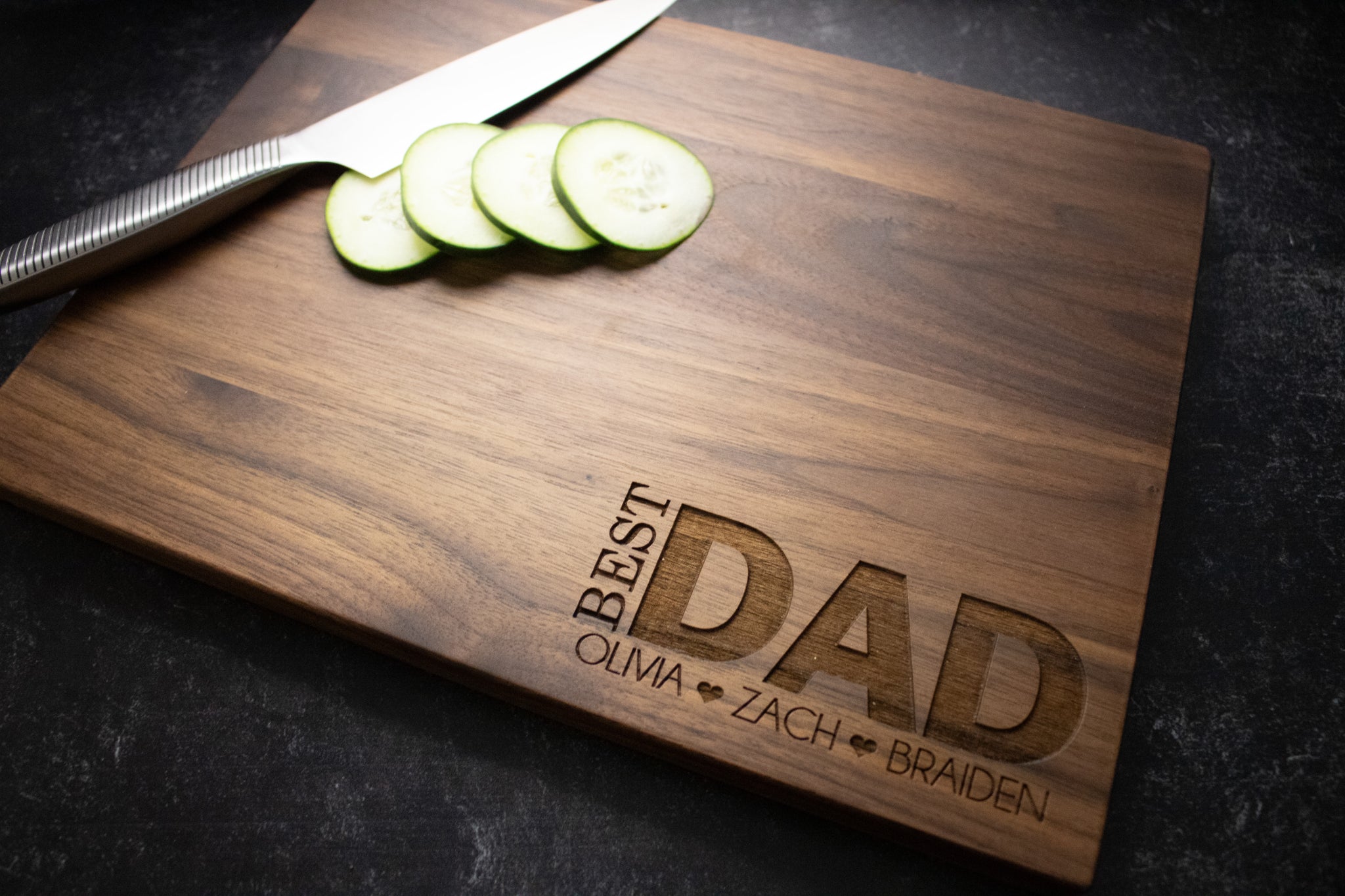 Personalized Script Last Name Cutting Board Gifts for Weddings,  Anniversaries, Birthdays, and Housewarmings